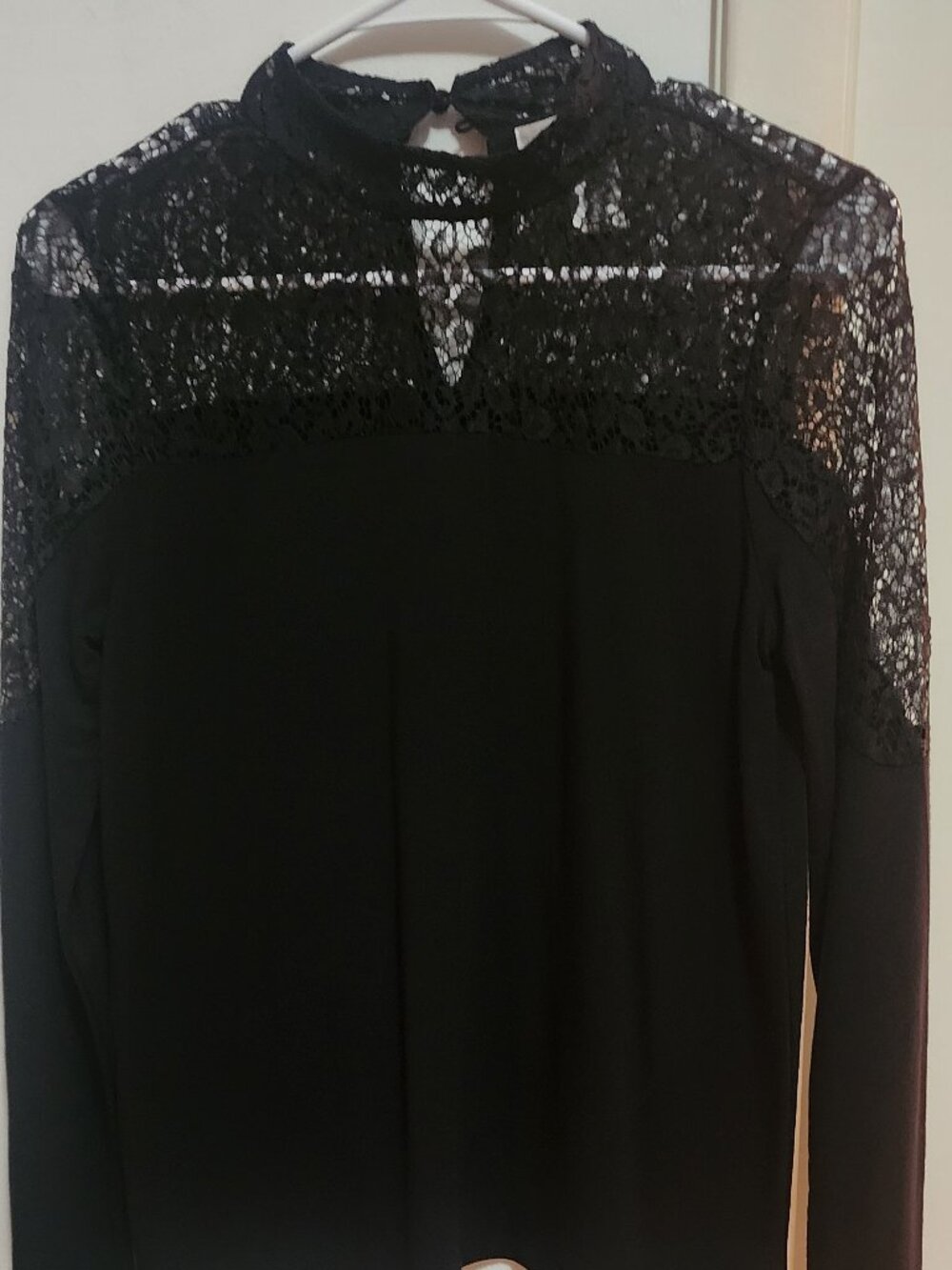 Design History Womens Laced Wear To Work Blouse Size S